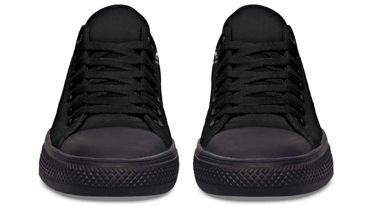 Skull Engine Motor Black Lowtop Sneaker