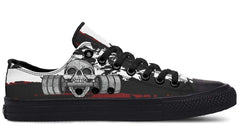 Skull With Deadlift Black Lowtop Sneaker