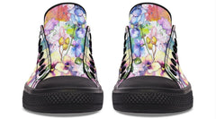 Watercolor Flower with Dog pattern Lowtop Sneaker