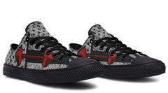Weightlifting Pattern Black Lowtop Sneaker