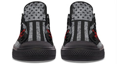 Weightlifting Pattern Black Lowtop Sneaker