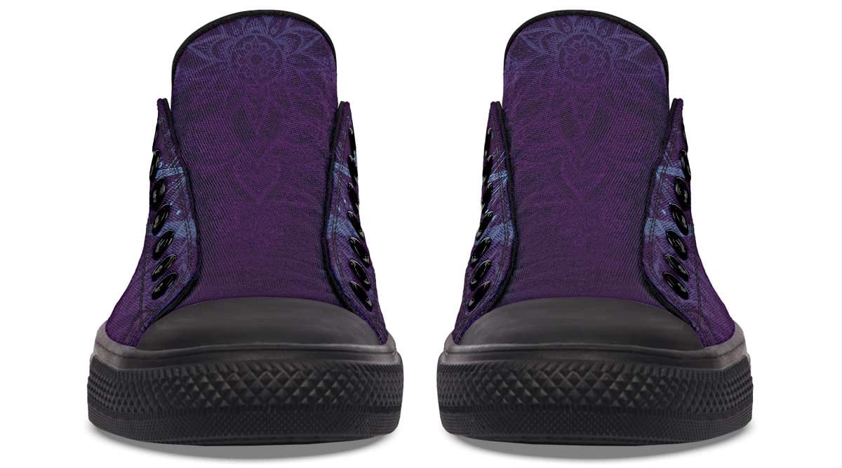 Unicorn Tattoo Black Lowtop Sneaker