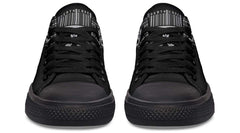 Skull Barcode Black Lowtop Sneaker