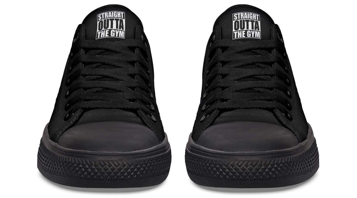 Straight Outta The Gym Black Lowtop Sneaker