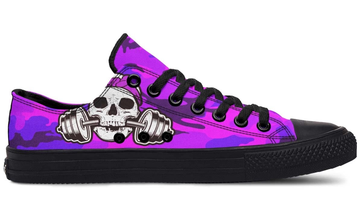 Pink Camo Skull Gym Lowtop Sneaker