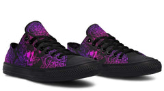 Pink Mandala Skull Pattern Lowtop Sneaker