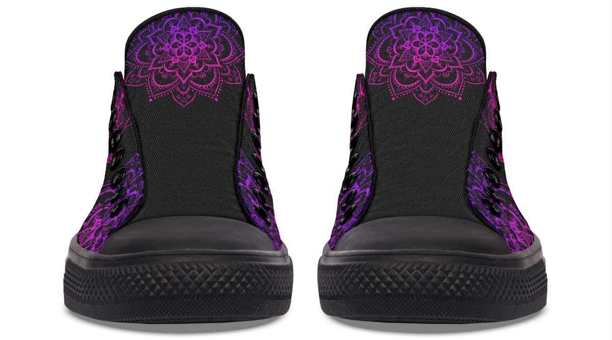 Pink Mandala Skull Pattern Lowtop Sneaker