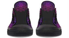 Pink Mandala Skull Pattern Lowtop Sneaker