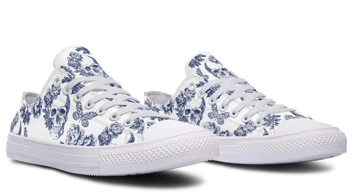 Skull and Moth Lowtop Sneaker