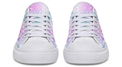 Skull and Moth Pink Colorway Lowtop Sneaker