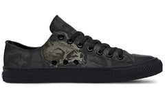 Skull Heart Print Lowtop Sneaker