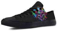 Painting Skull Black Lowtop Sneaker