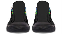 Painting Skull Black Lowtop Sneaker