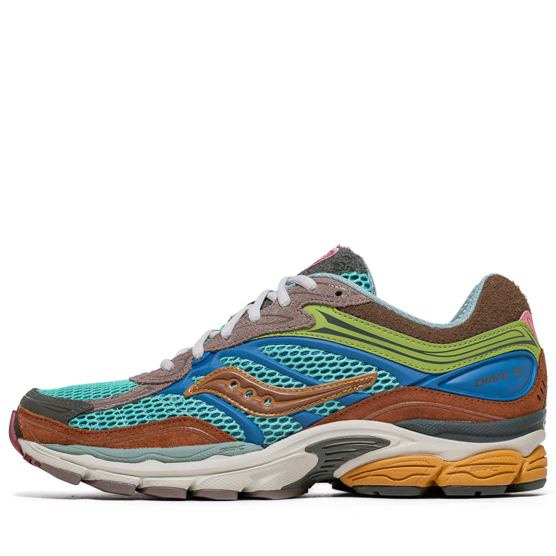Politics x Saucony ProGrid Omni 9 'Sportsman's Paradise' - Blue/Brown