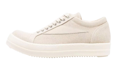 Rick Owens Natural/Milk Low Top Sneakers