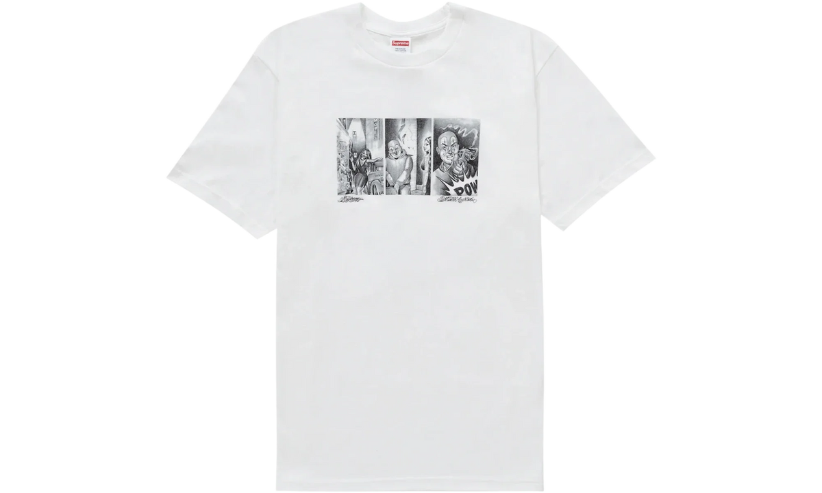 Supreme Mister Cartoon Pow Tee White (Preowned)