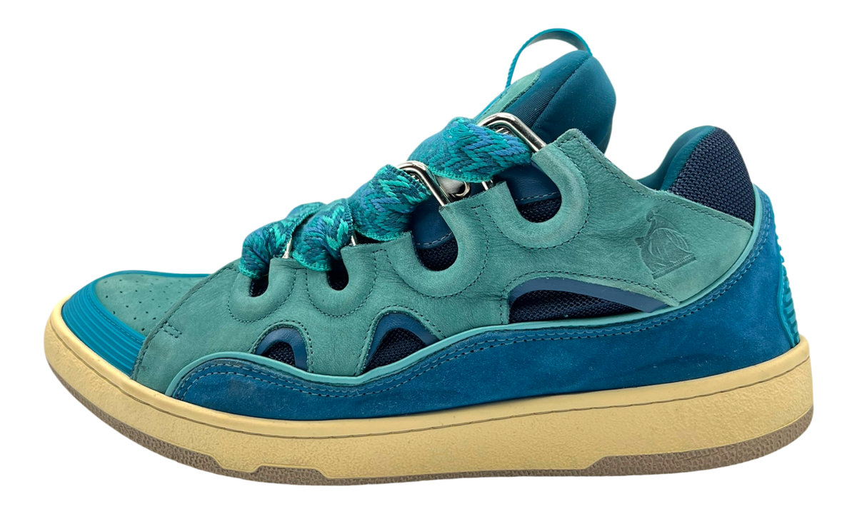 Lanvin Curb Sneakers 'Turquoise' (PreOwned)