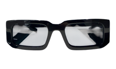 Prada Rectangle Grey Lens Sunglasses