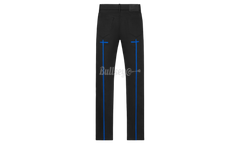 RTA Bryant Black Blue Long Cross Skinny Jeans