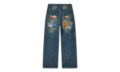 Vale Forever 1980s Blue Denim Carpenter Pants