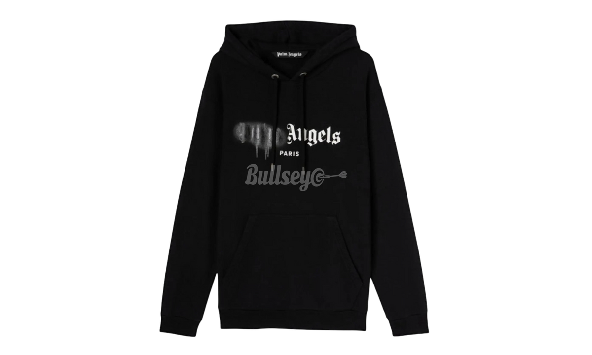 Palm Angels Paris Sprayed Black Hoodie