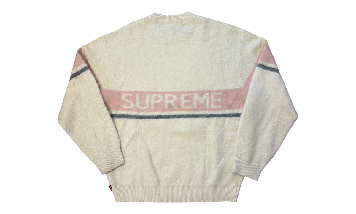 Supreme Brushed Stripe Ivory Sweater (PreOwned)