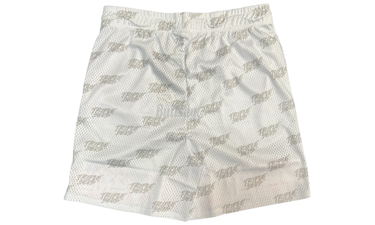 Triple Sevens White/Pink Mesh Shorts