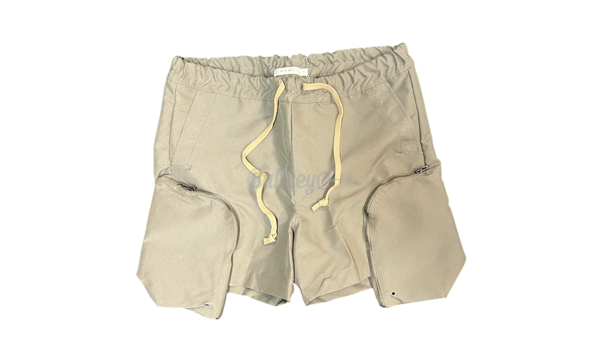 mnml Front Pocket Geo Shorts Olive
