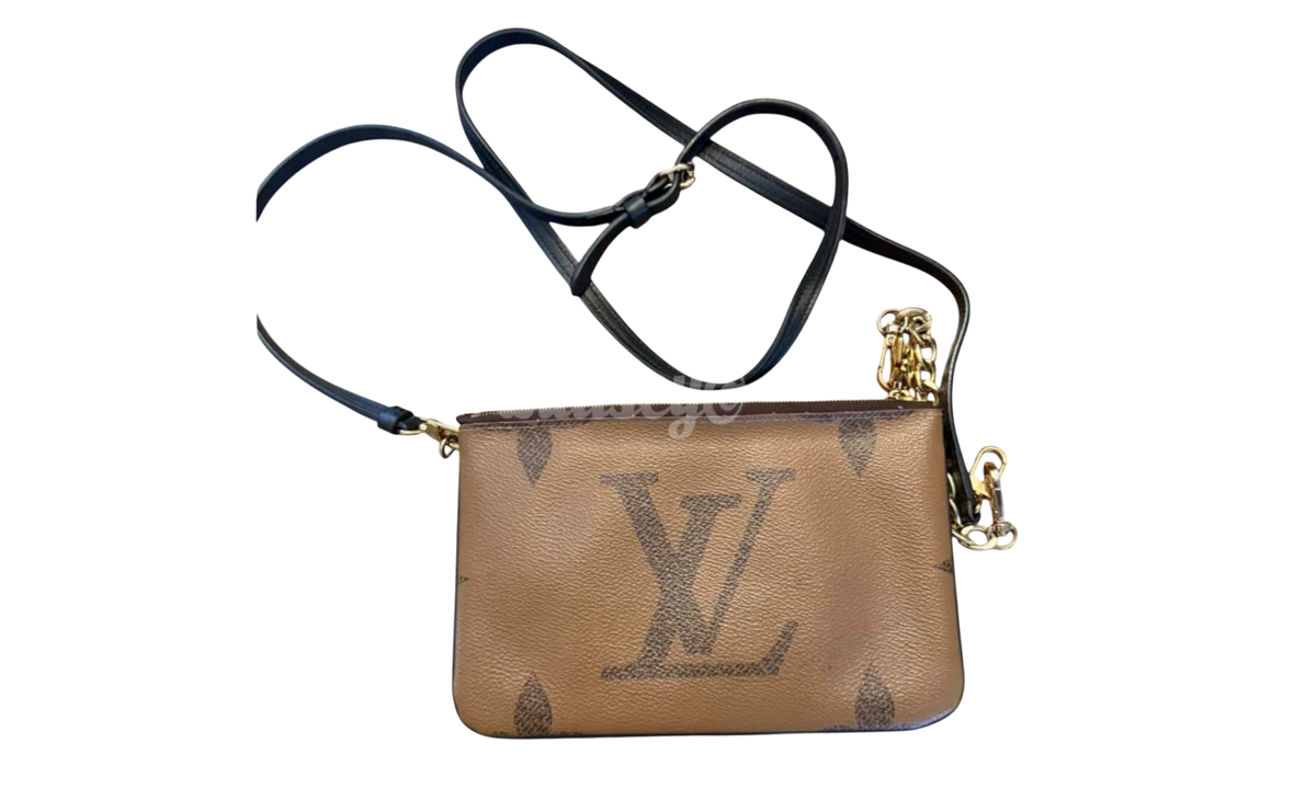 Louis Vuitton Pochette Double Zip Crossbody Bag Monogram Giant Reverse (M69203)