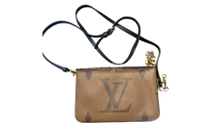 Louis Vuitton Pochette Double Zip Crossbody Bag Monogram Giant Reverse (M69203)