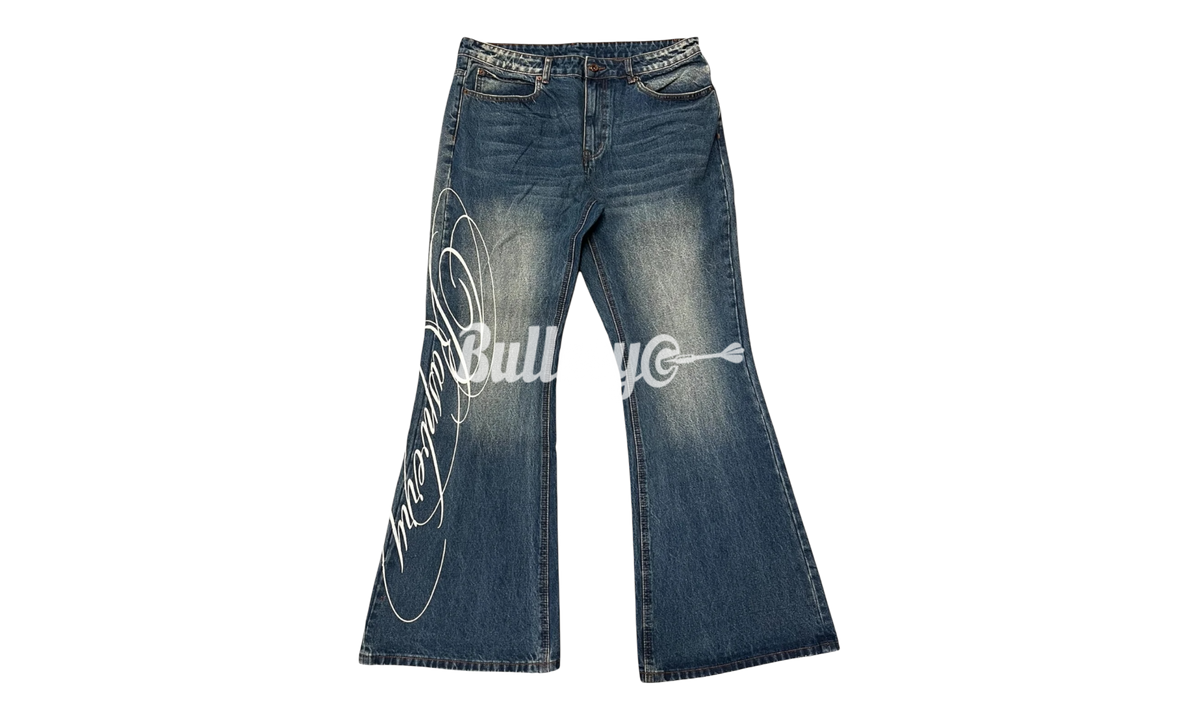Raspberry Hills Script Logo Denim Jeans