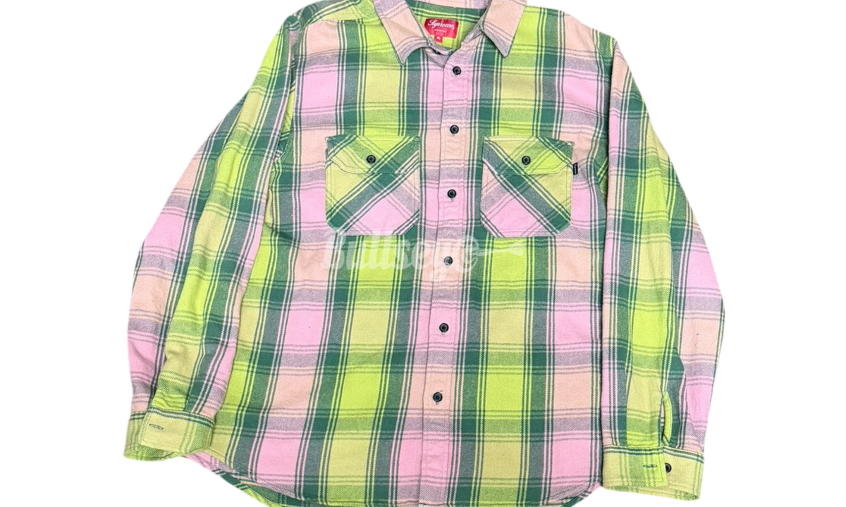 Supreme Heavyweight Flannel Shirt Green
