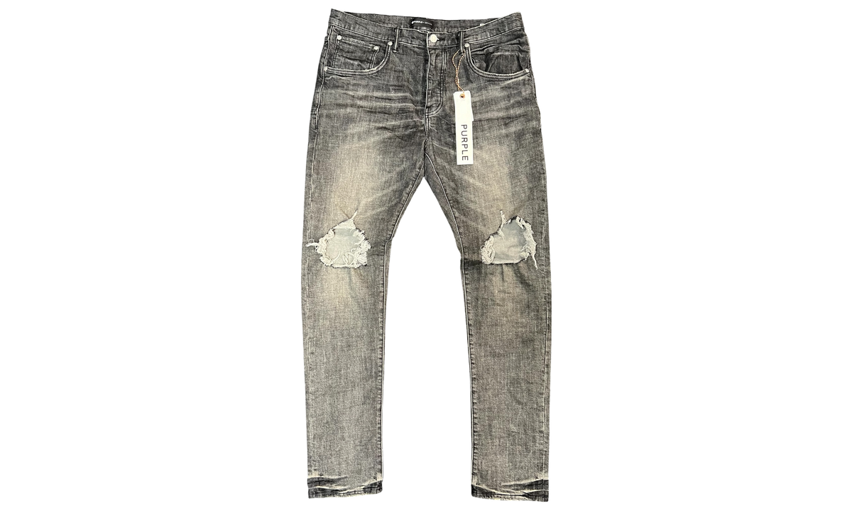 Purple-Brand P002 Grey Dirty Blowout Jeans (PreOwned)