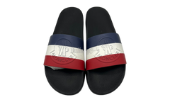 Moncler Basile Pool Slides "Black TriColour" (PreOwned)