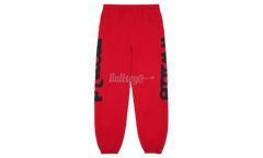 Sp5der Beluga Red Sweatpants