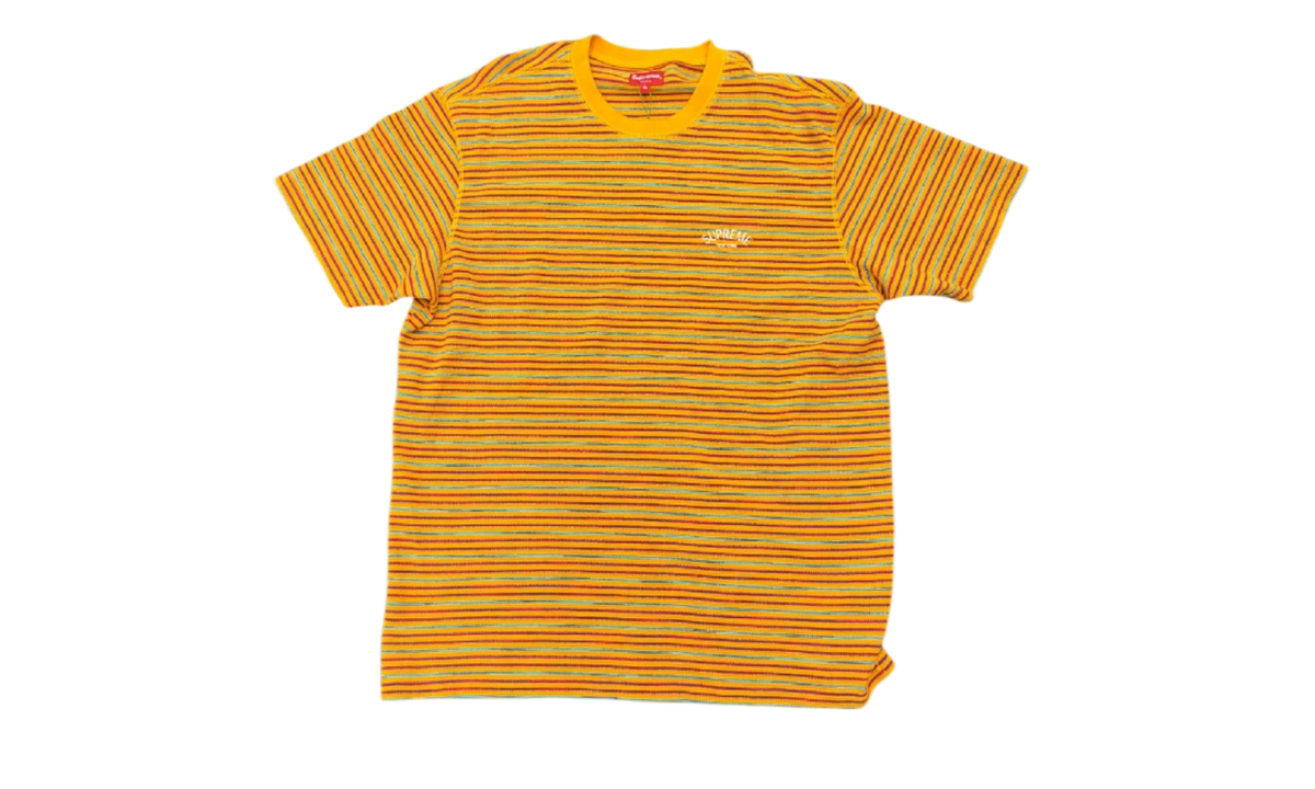 Supreme Waffle Yellow Striped T-Shirt