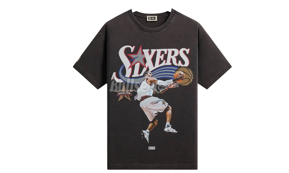Kith NBA All-Star Philadelphia 76ers Allen Iverson Vintage Black T-Shirt