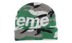 Supreme Camo Big Logo Beanie Green Camo