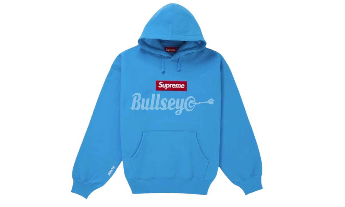 Supreme Box Logo Hooded Sweatshirt (FW25) Cyan