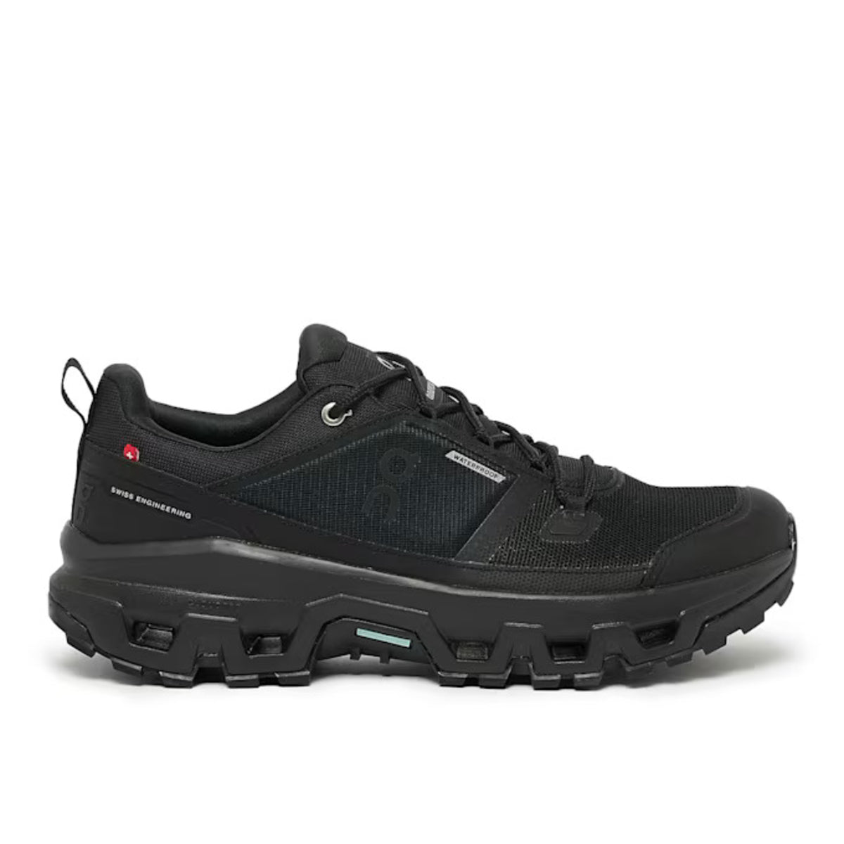 On Running Cloudrock Low Waterproof All Black