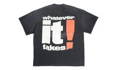 Satoshi Nakamoto Whatever It Takes Washed Black T-Shirt