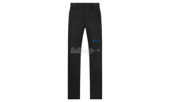 RTA Bryant Black Blue Long Cross Skinny Jeans