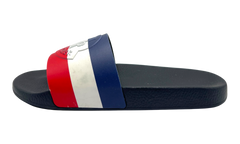 Moncler Basile Pool Slides "Black TriColour" (PreOwned)