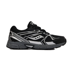 Saucony Ride Millenium Black Metallic Silver GS