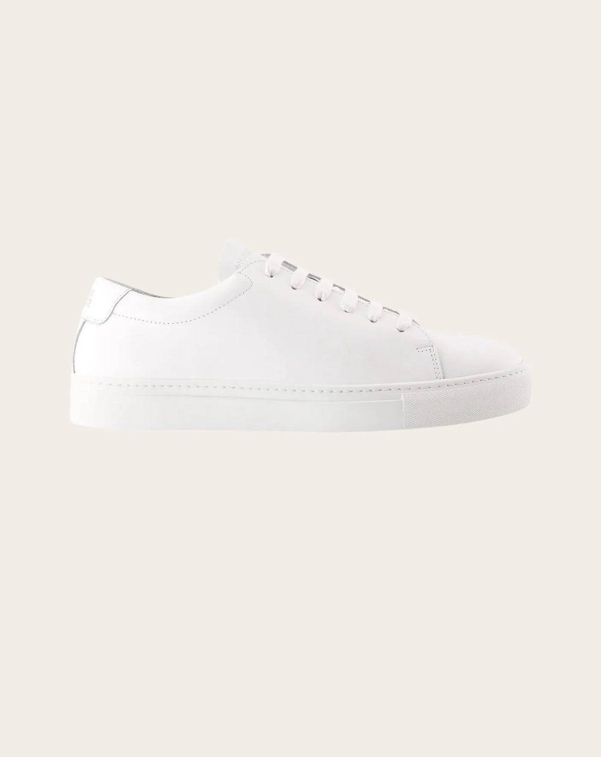 Low-top sneakers in leather and grained leather