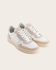 Low sneakers in nappa leather