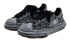 Maison Mihara Yasuhio Blakey Original Sole Graffiti Printed Canvas Black Low-Top Sneaker