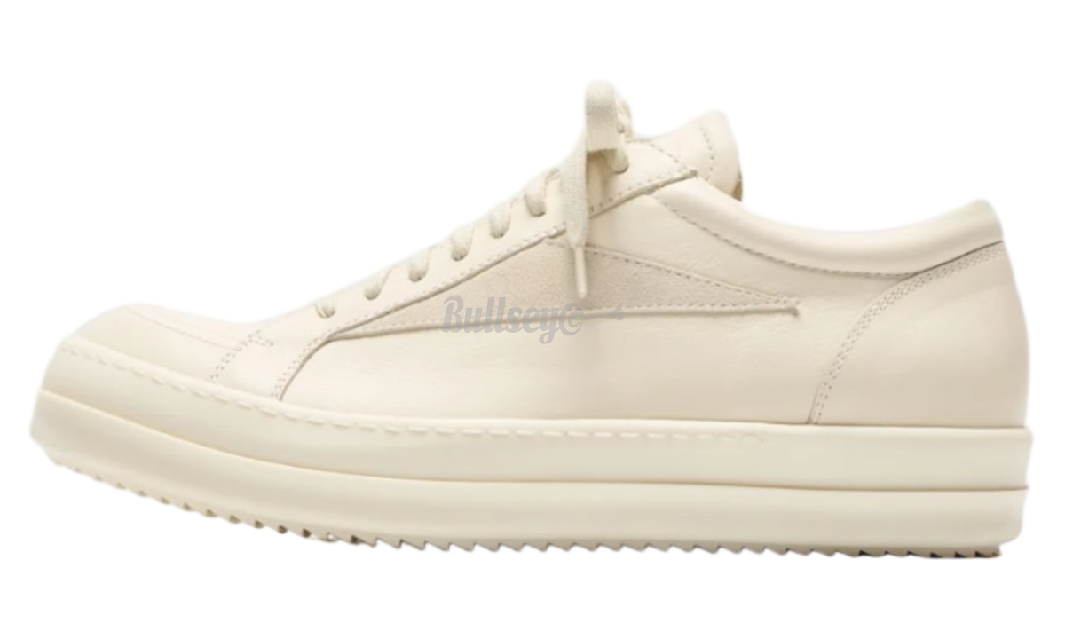 Rick Owens Vintage Low Scarpe In Pelle Milk Sneakers