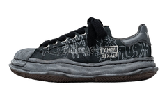 Maison Mihara Yasuhio Blakey Original Sole Graffiti Printed Canvas Black Low-Top Sneaker