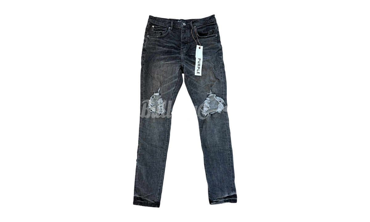 Purple-Brand P002 Grey Dirty Blowout Jeans (PreOwned)